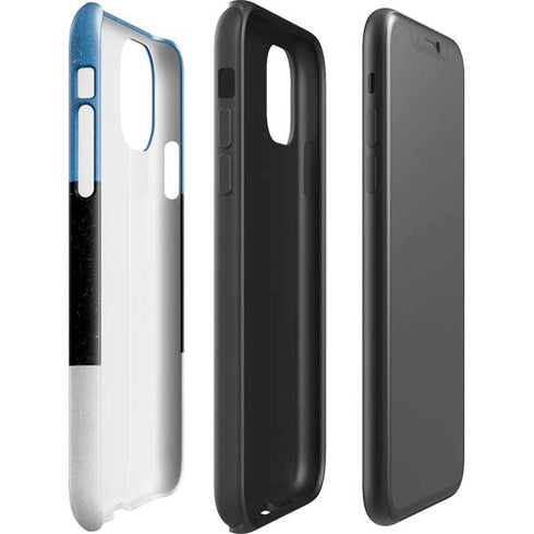 Estonia Flag Distressed iPhone 11 Impact Case